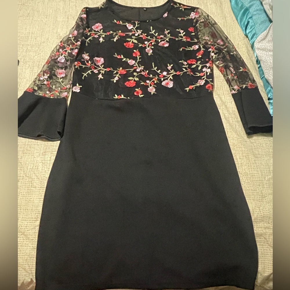 Dress, under knee length